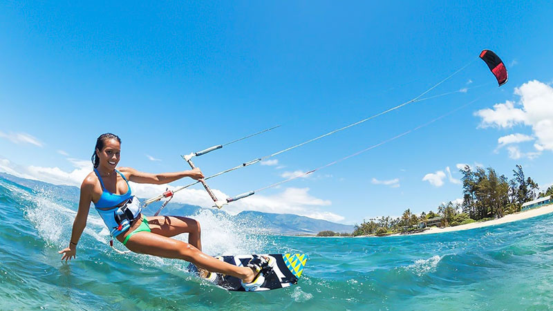 Kitesurf: Nautische Option auf dem kubanischen Touristengebiet für Wintersaison
