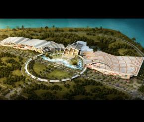 Neues Kongresszentrum (Modell) Tourismus soll in Panama in diesem Jahr rund 2.500 Millionen US-Dollar erwirtschaften