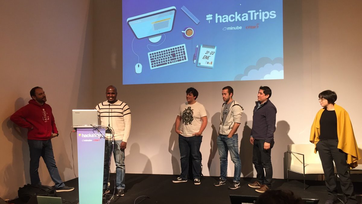 Die Projekte “Pequeño Encanto”, “Envify” und “S.O.S. 10”, Gewinner von dem Preis #hackaTrips von Minube