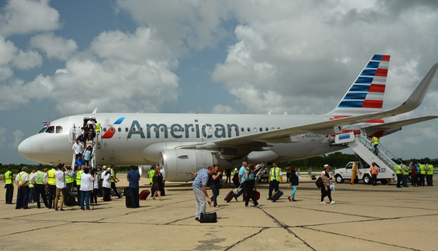 American Airlines begann mit seinen regulären Flüge nach Kuba mit Cienfuegos