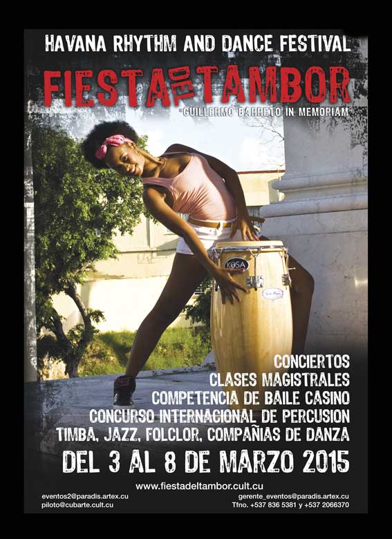 Paradiso ist der offizielle Gastgeber des internationalen Trommel-Festivals "Guillermo Barreto in Memoriam"