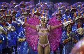 Eine Million Touristen in dem Karneval von Rio