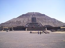 Sonnenpyramide Hochkultur von Teotihuacan im Museum Templo Mayor von Mexiko